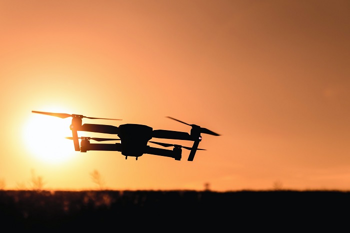 Drone in deals the rain
